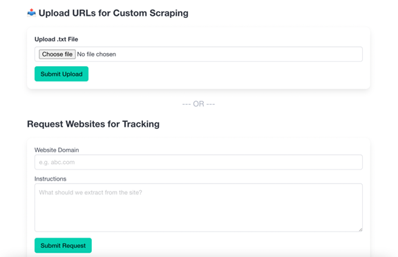 Custom Uploads & Website Tracking - Beauty Feeds